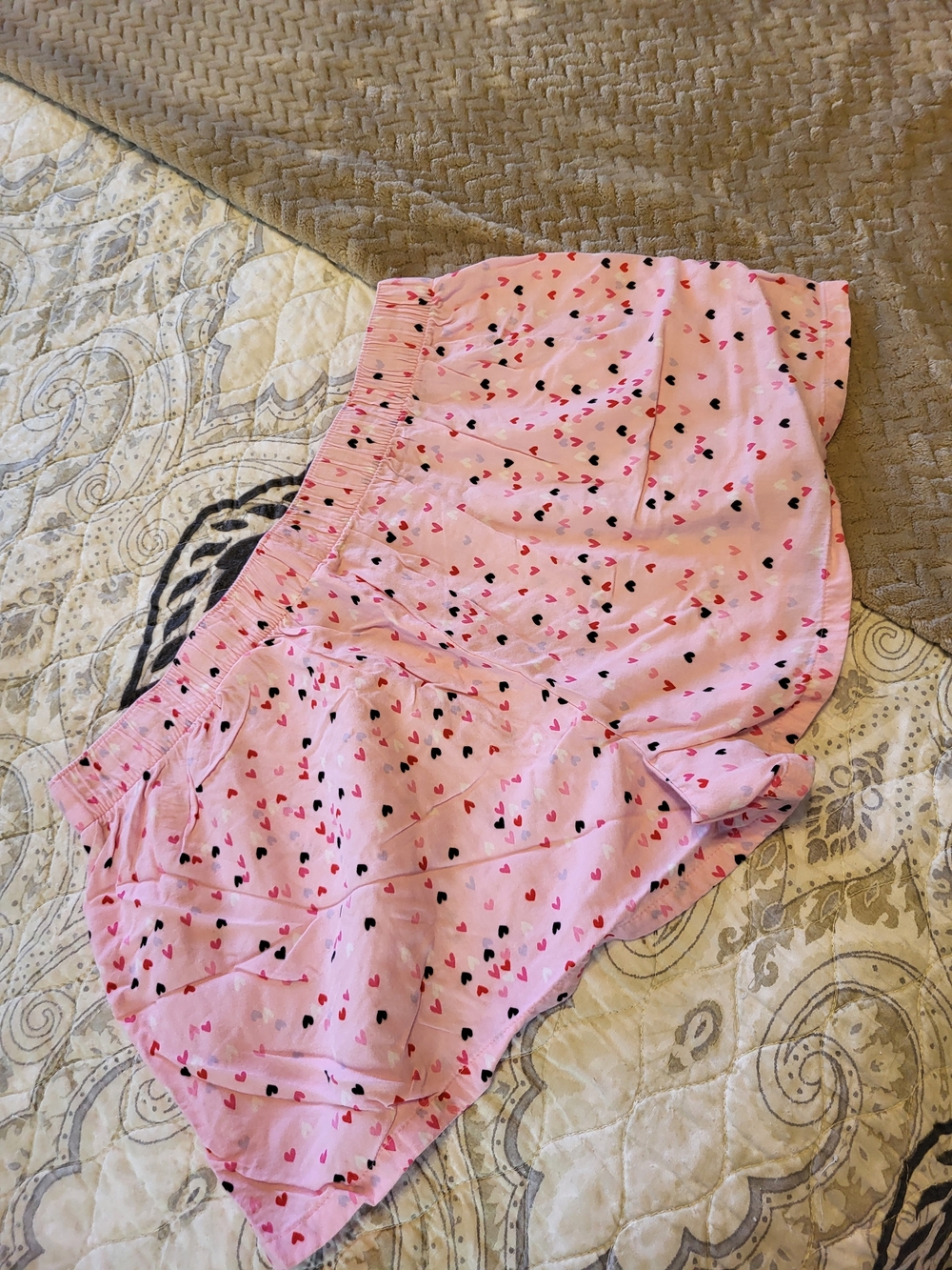 Dreamy Hearts & Leopard Women's Sleep Shorts - Pink & Fuchsia - Picture 3 of 11